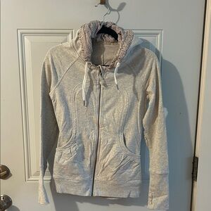 Lululemon Athletica Light Gray Women's Zip-Up Hoodie